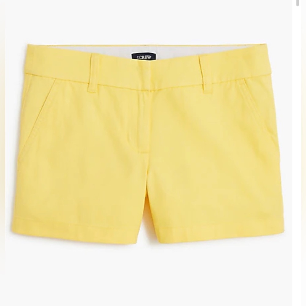 Jcrew best seller 3.5" classic chino short in lemon zest